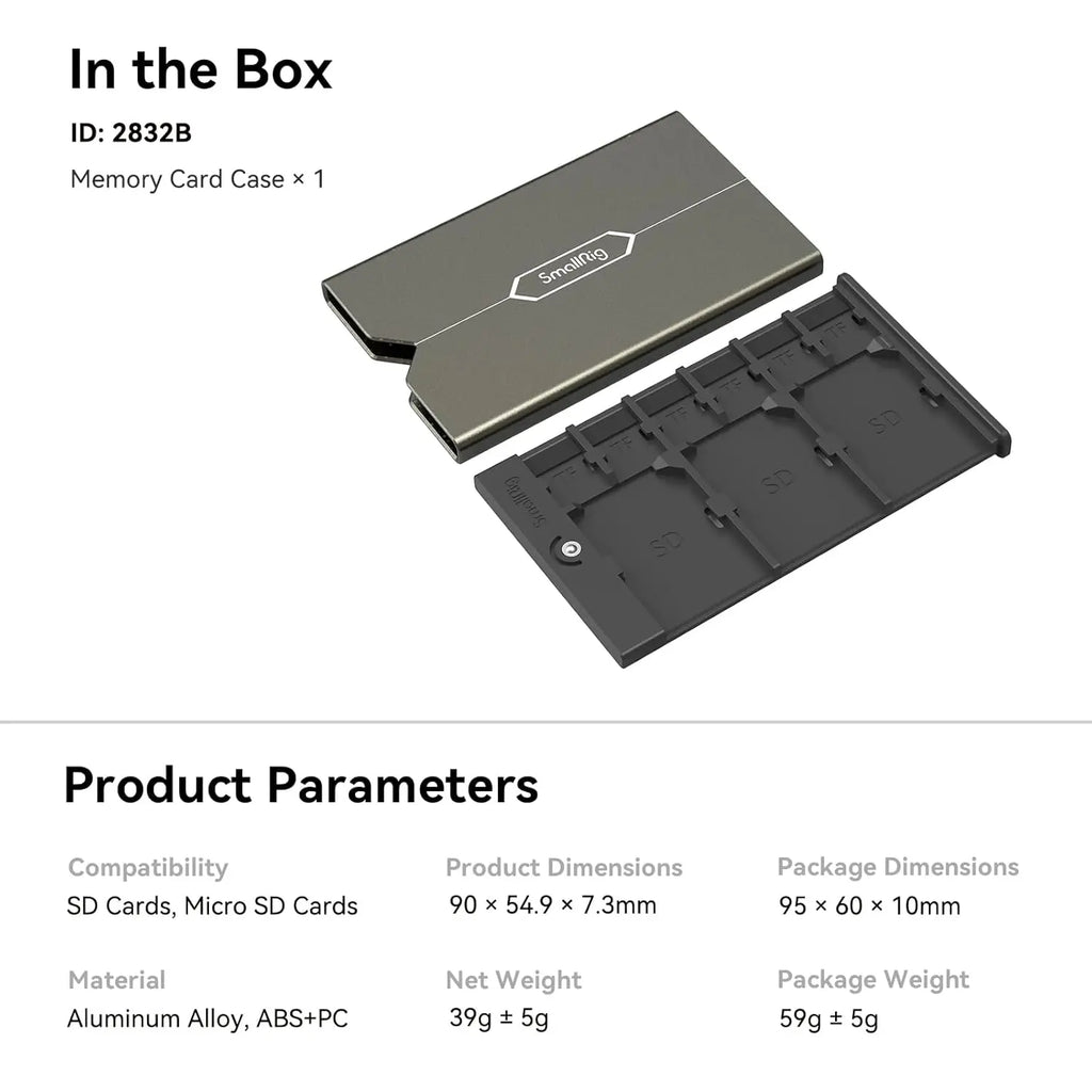SmallRig Memory Card Case Holder 2832 SMALLRIG