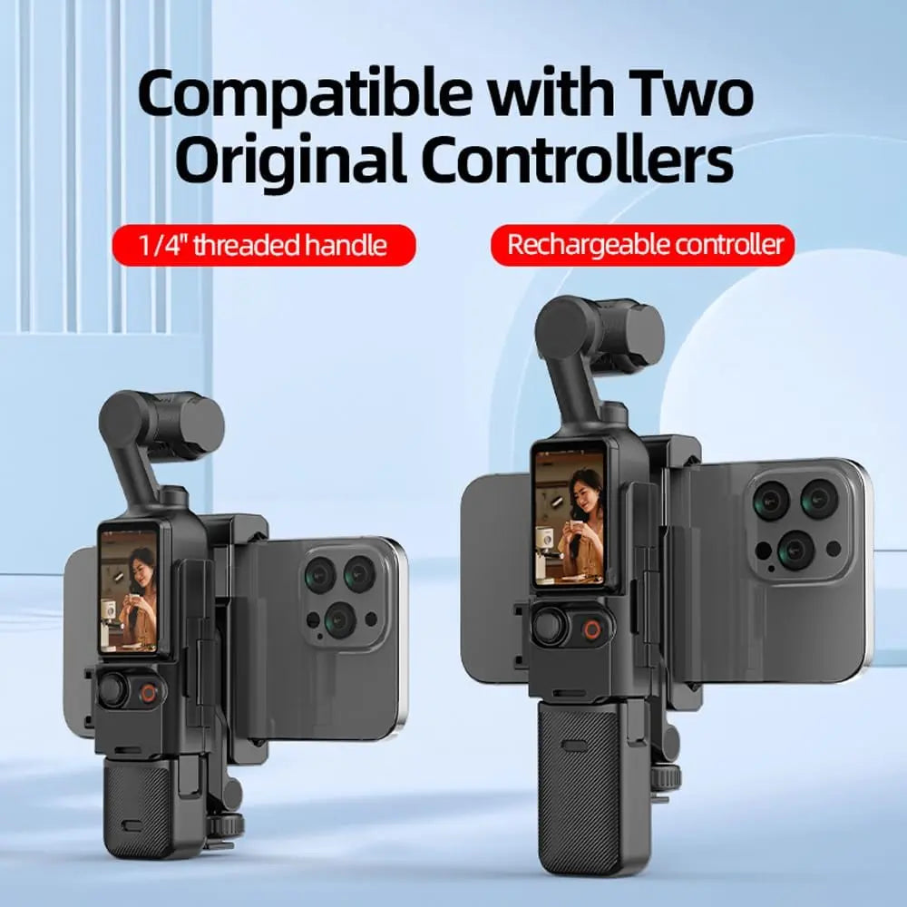 TEKOTNIC Phone Holder Mount for DJI Pocket 3/4 – Smartphone Clamp Adapter Royale Device