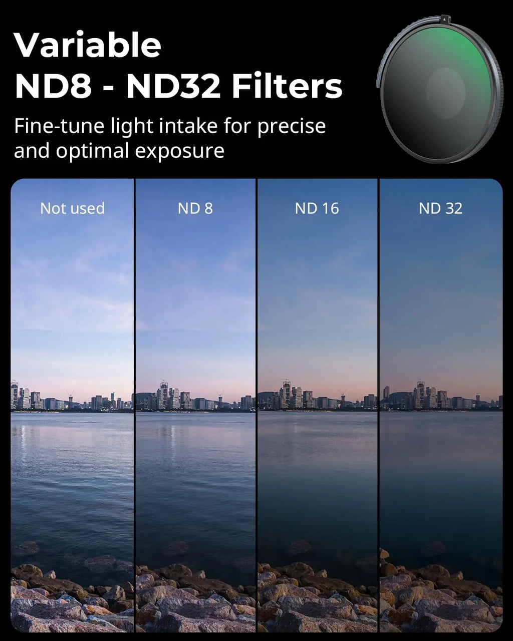 SmallRig CPL and VND 3 to 5 Filter for GoPro Action Camera Lens Filter 4942 SMALLRIG