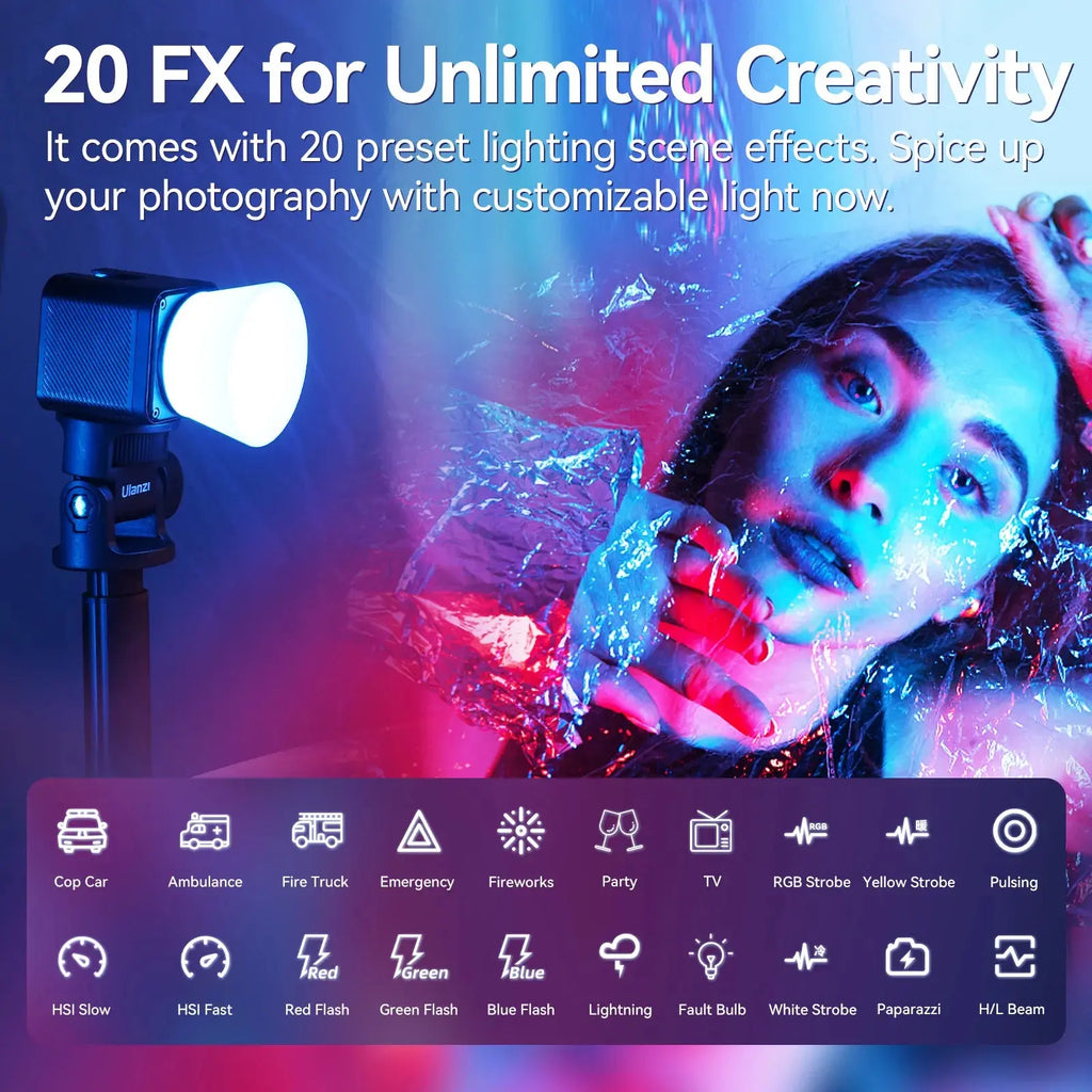 Ulanzi L3 RGB LED Waterproof Video Light Mini Magnetic Cube 2700K 7000K Ulanzi
