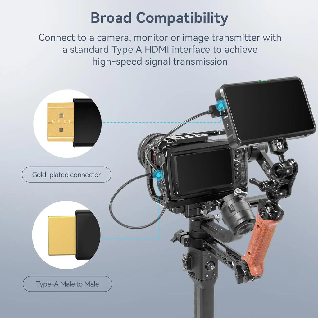 SmallRig Ultra Slim 4K HDMI Data Cable A to A 35cm 2956B SMALLRIG