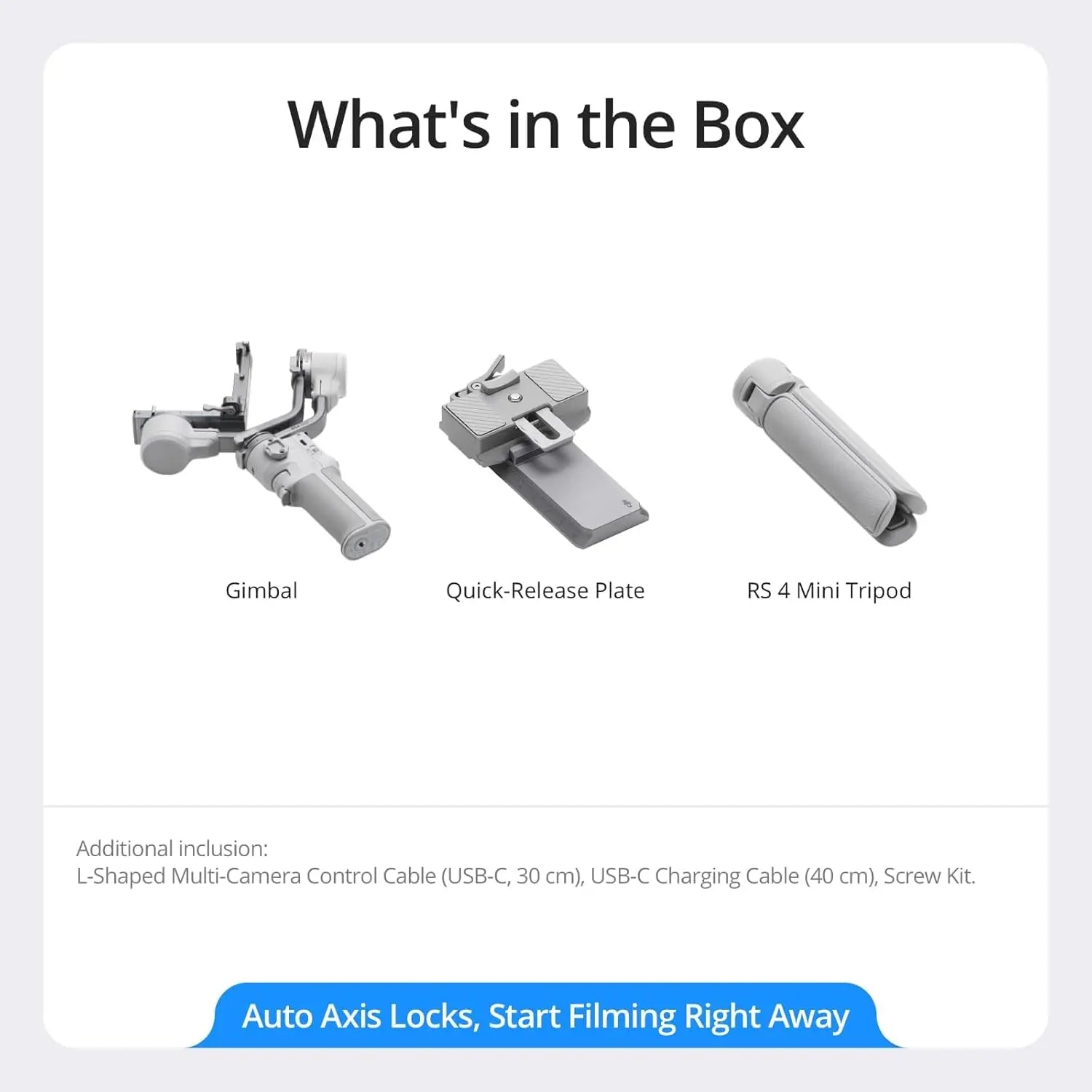 DJI RS4 Mini Gimbal Stabilizer for Camera and Smartphone DJI