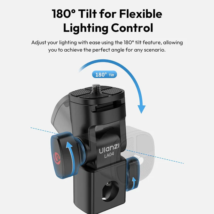 Ulanzi LA04 Light Stand Mount Adapter Quick Release Tilt Head