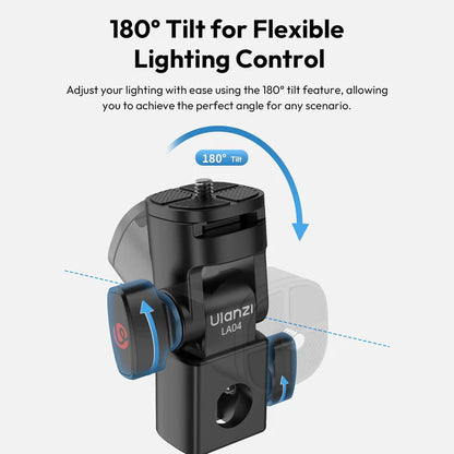 Ulanzi LA04 Light Stand Mount Adapter Quick Release Tilt Head