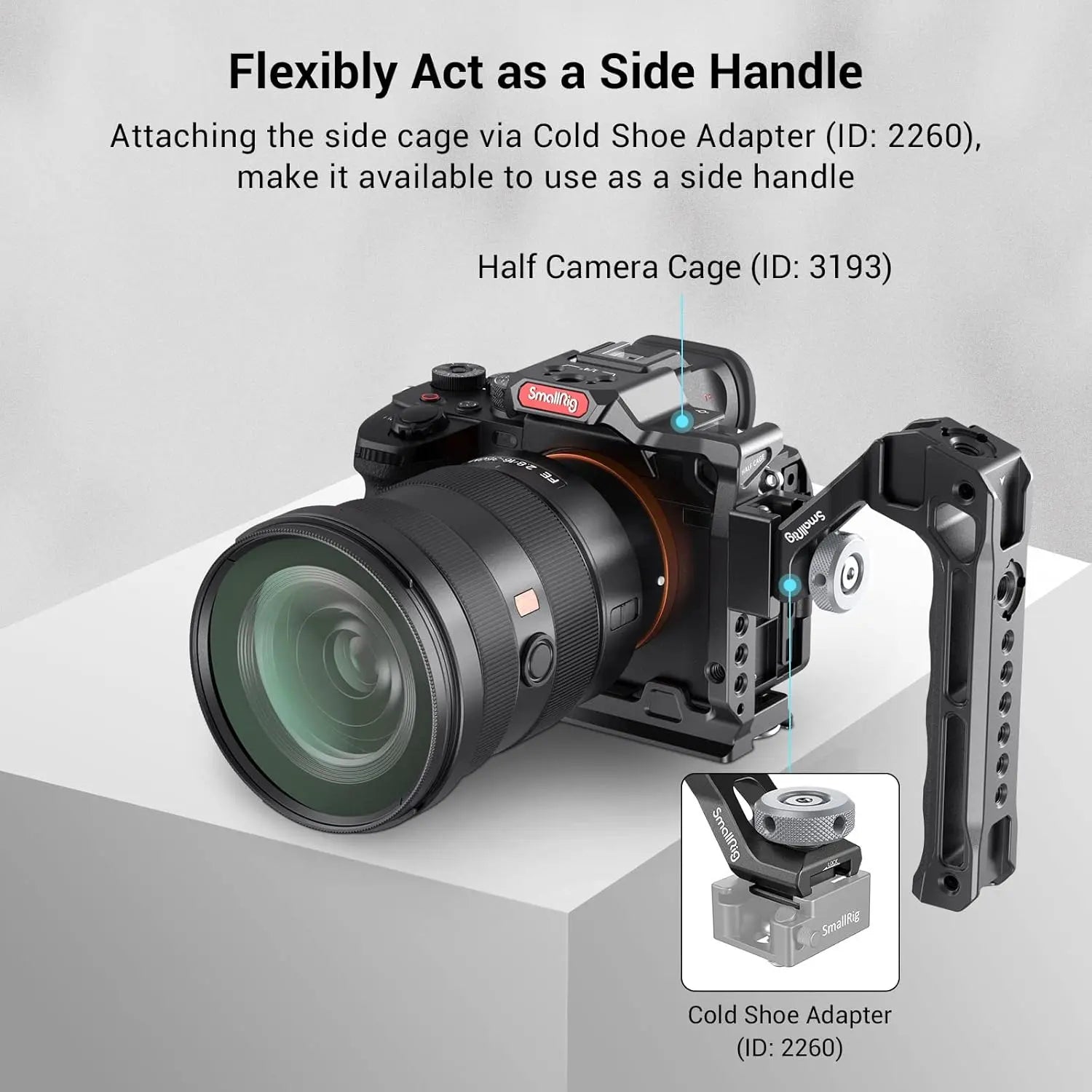SmallRig Lightweight Top Handle Grip with 5 Cold Shoe Mounts 3764 SMALLRIG