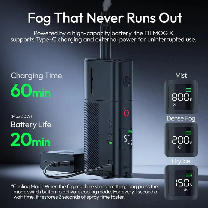 Ulanzi FM02 FILMOG X Portable Fog Machine Photography Accessory Ulanzi