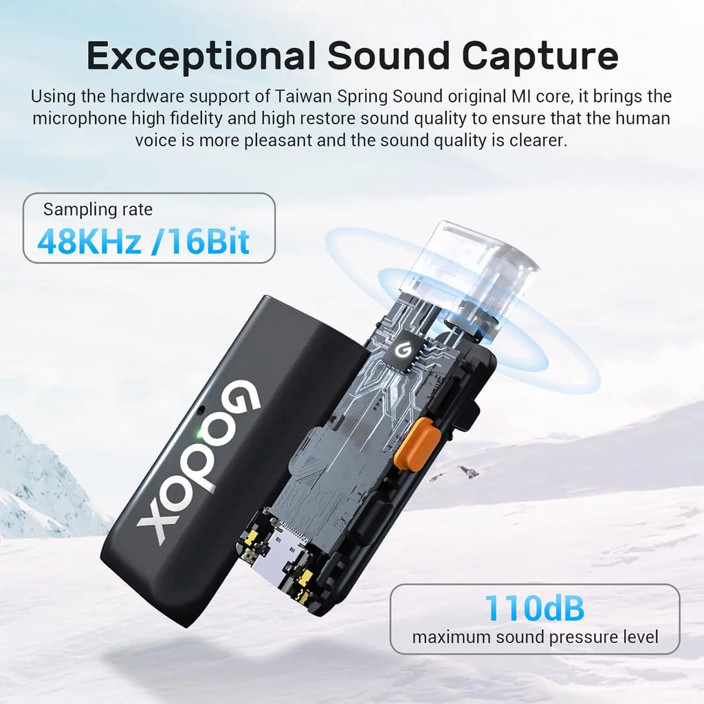Godox WES2 Kit2 Wireless Lavalier Microphone Godox