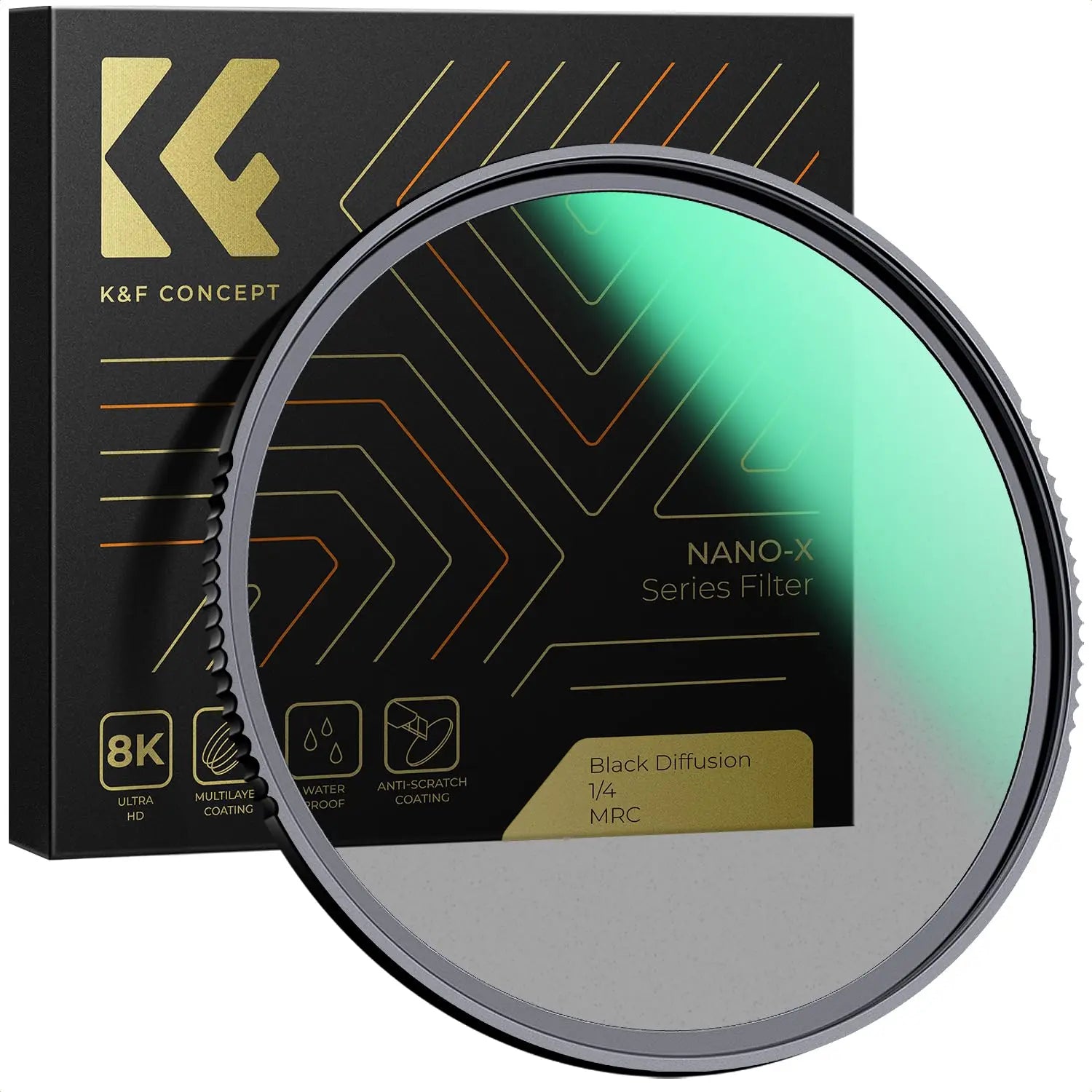 K and F 77mm Magnetic Black Mist Filter 1 by 4 Nano X K&F