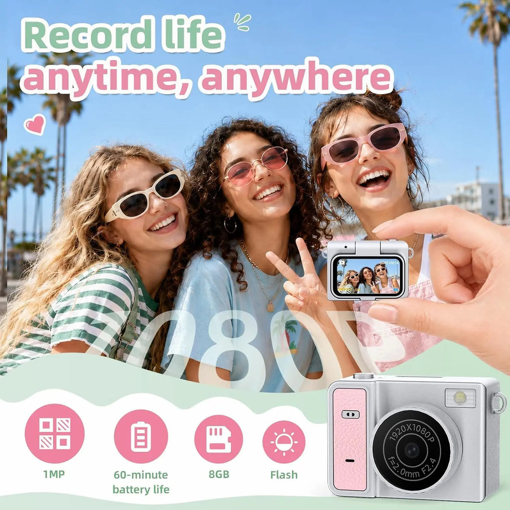 TEKTONIC 2K Thumb Keychain Mini Camera with Flip Screen Royale Device
