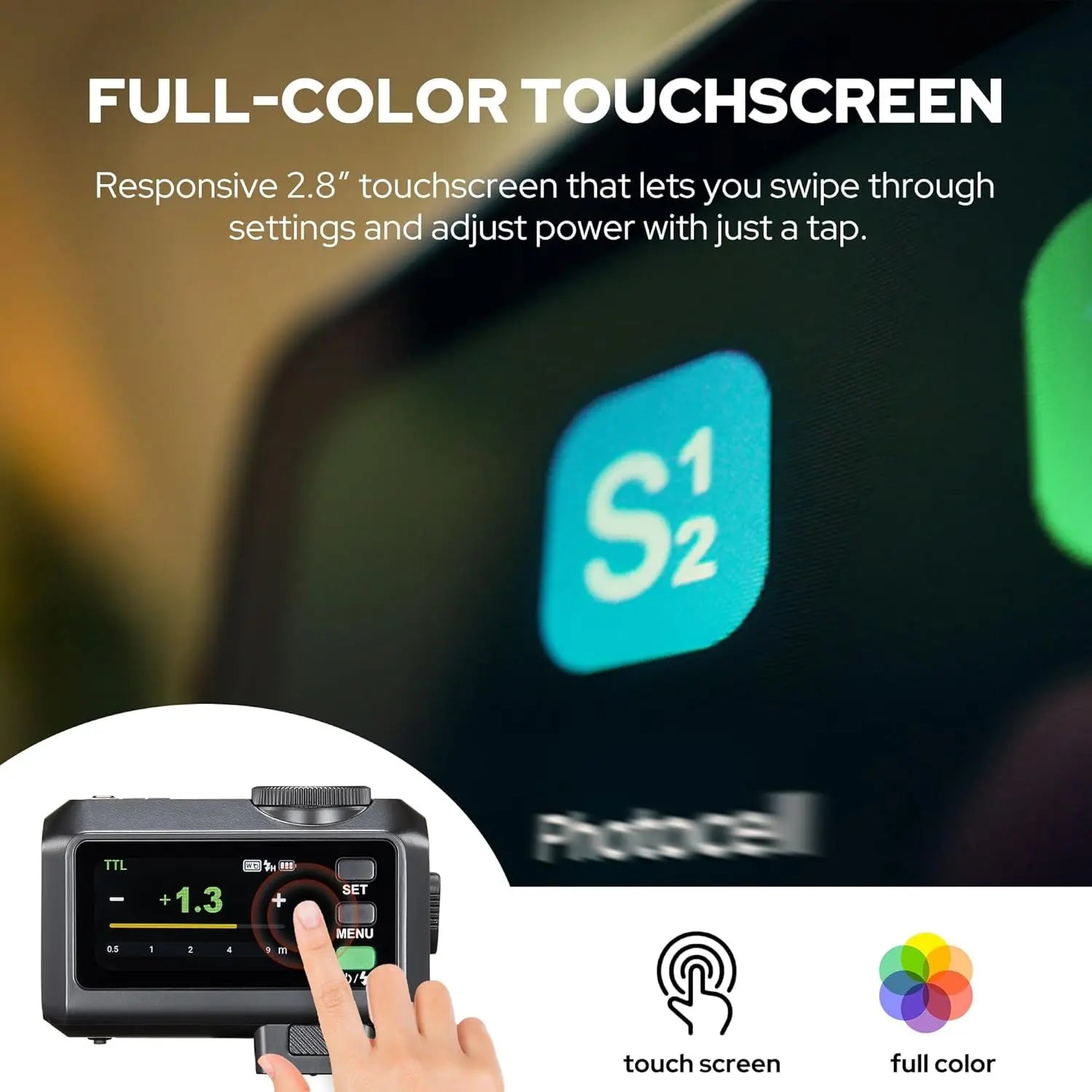 The Godox iT30 Pro S mini TTL wireless camera flash Godox