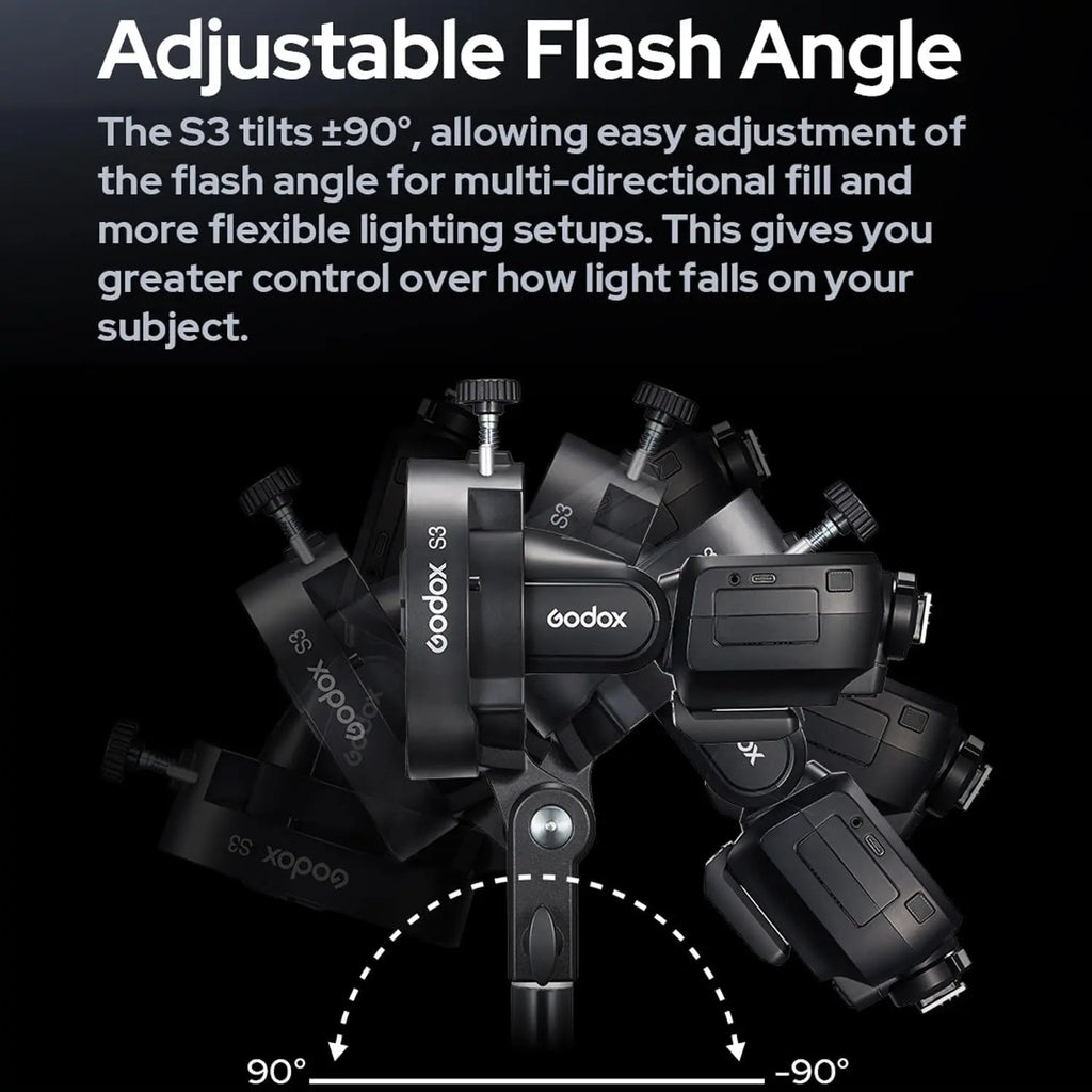 Godox S3 Speedlite Bracket Bowens Mount Flash Holder Godox