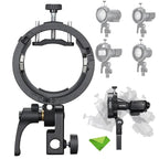 Godox S3 Speedlite Bracket Bowens Mount Flash Holder Godox