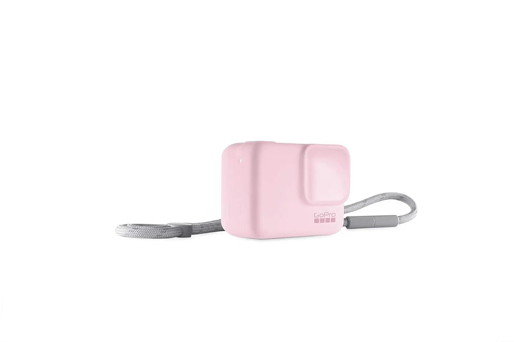 GoPro Silicone Sleeve with Lanyard Pink Protective Camera Cover Gopro