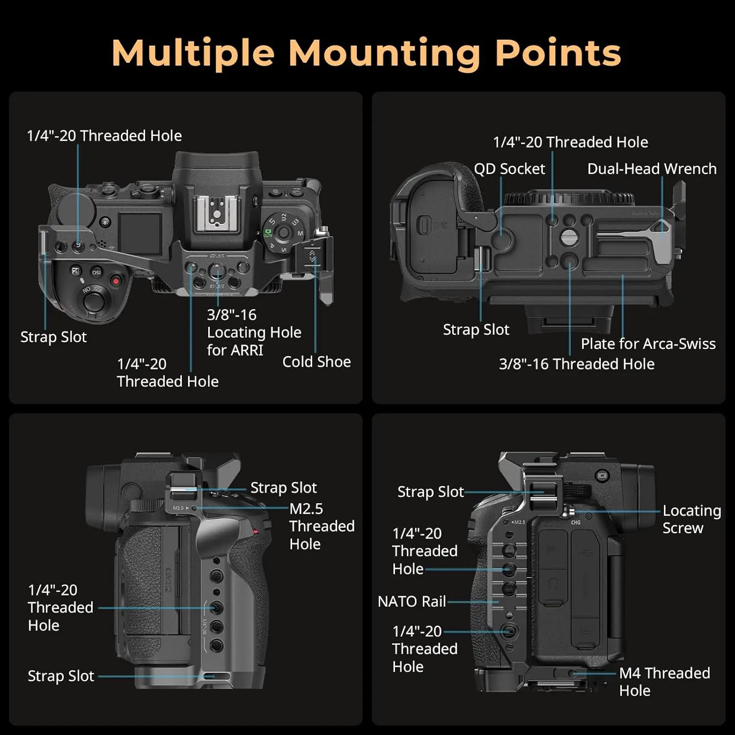 SmallRig Z6 III Camera Cage Kit 4520 for Nikon Z6 III SMALLRIG