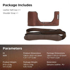 SmallRig Brown Leather Half Case Kit with Shoulder Strap 4699 SMALLRIG