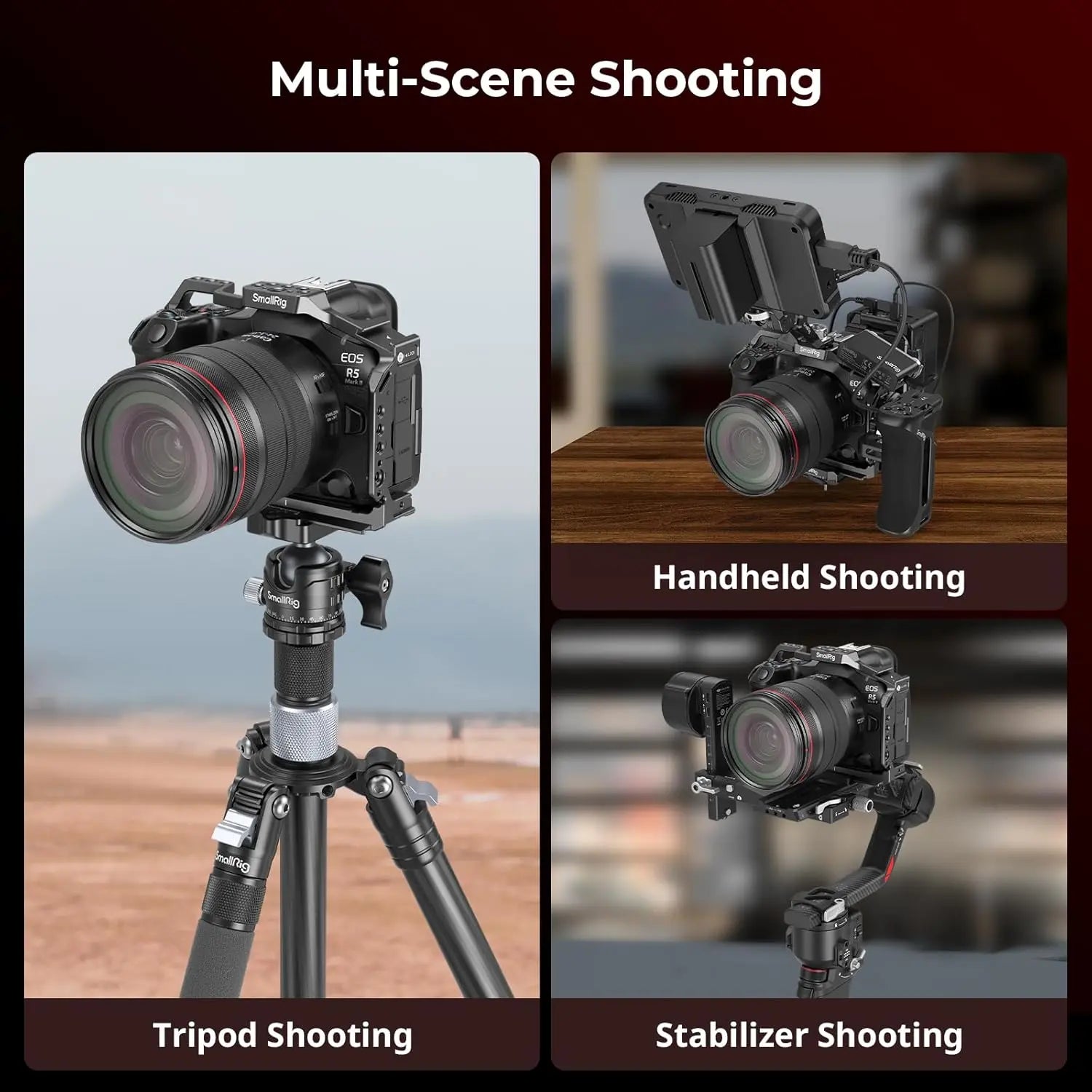 SmallRig Cage for Canon EOS R5 Mark II  Camera Rig Cage 4978 SMALLRIG