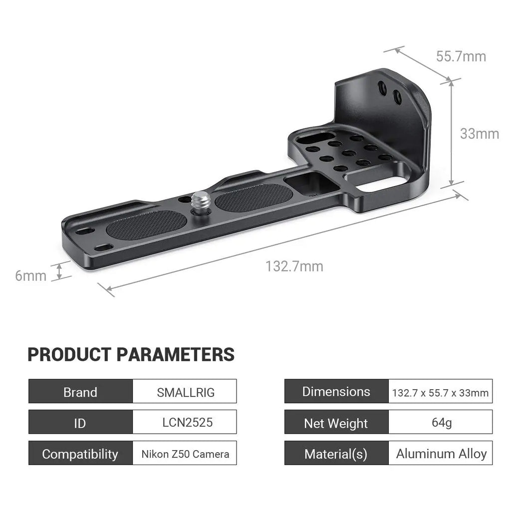 SmallRig Vlogging Mounting Plate for Nikon Z50 LCN2525 SMALLRIG