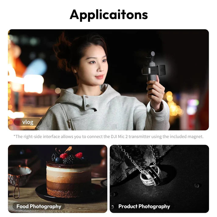 Ulanzi LM001 Magnetic Mini Light for DJI Osmo Pocket 3 5800K LED