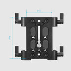 SmallRig Camera Tripod Mounting Baseplate with 15mm Rod Clamp Rail Block 1798 SMALLRIG