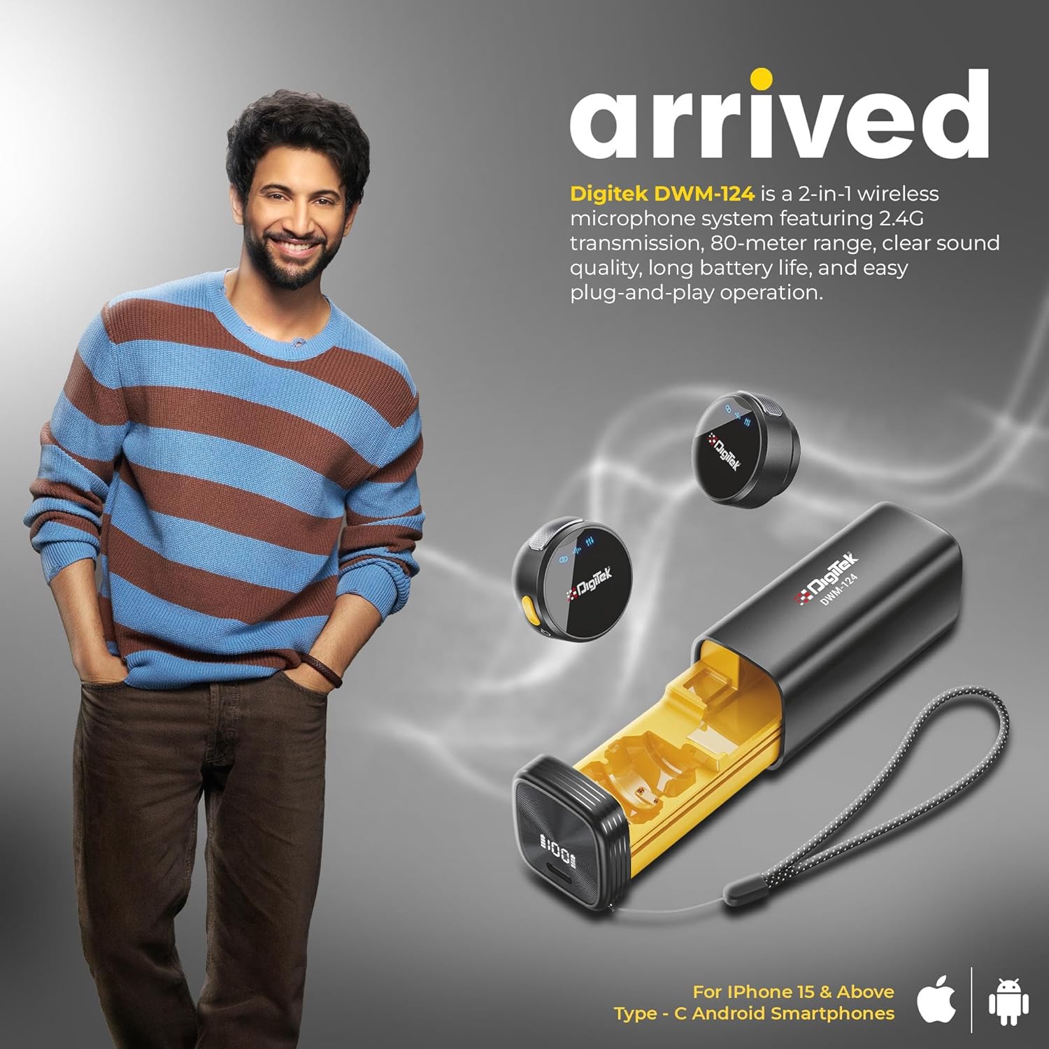 Digitek DWM 124 2 in 1 Wireless Microphone