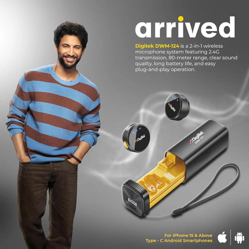 Digitek DWM 124 2 in 1 Wireless Microphone Digitek