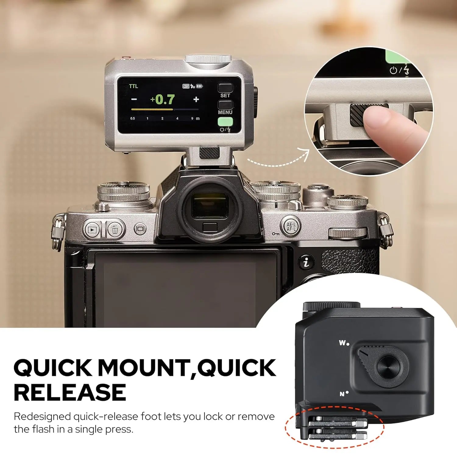 The Godox iT30 Pro S mini TTL wireless camera flash Godox