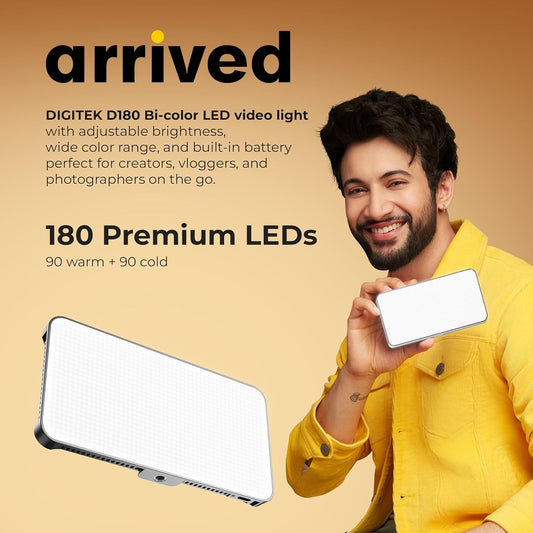 Digitek LED D180 12W Portable Bi Color LED Video Light