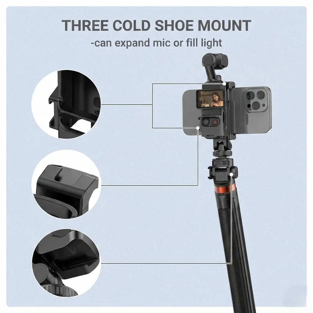 TEKOTNIC Phone Holder Mount for DJI Pocket 3/4 – Smartphone Clamp Adapter Royale Device