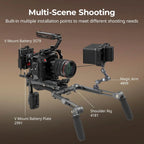 SmallRig Wooden Top Handle with ARRI Locating Screws Retractable Mount 5252 SMALLRIG