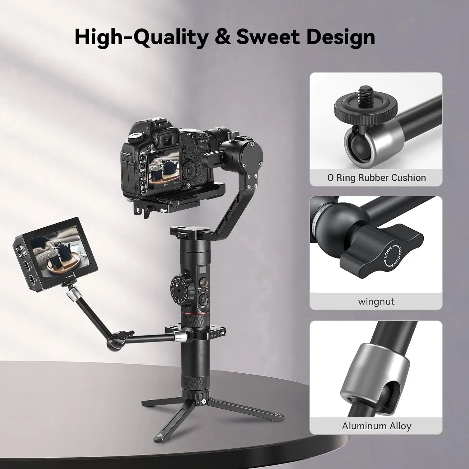 SmallRig Adjustable Articulating Magic Arm 9 point 8 Inch with Dual 1 by 4 Screw 2066B SMALLRIG