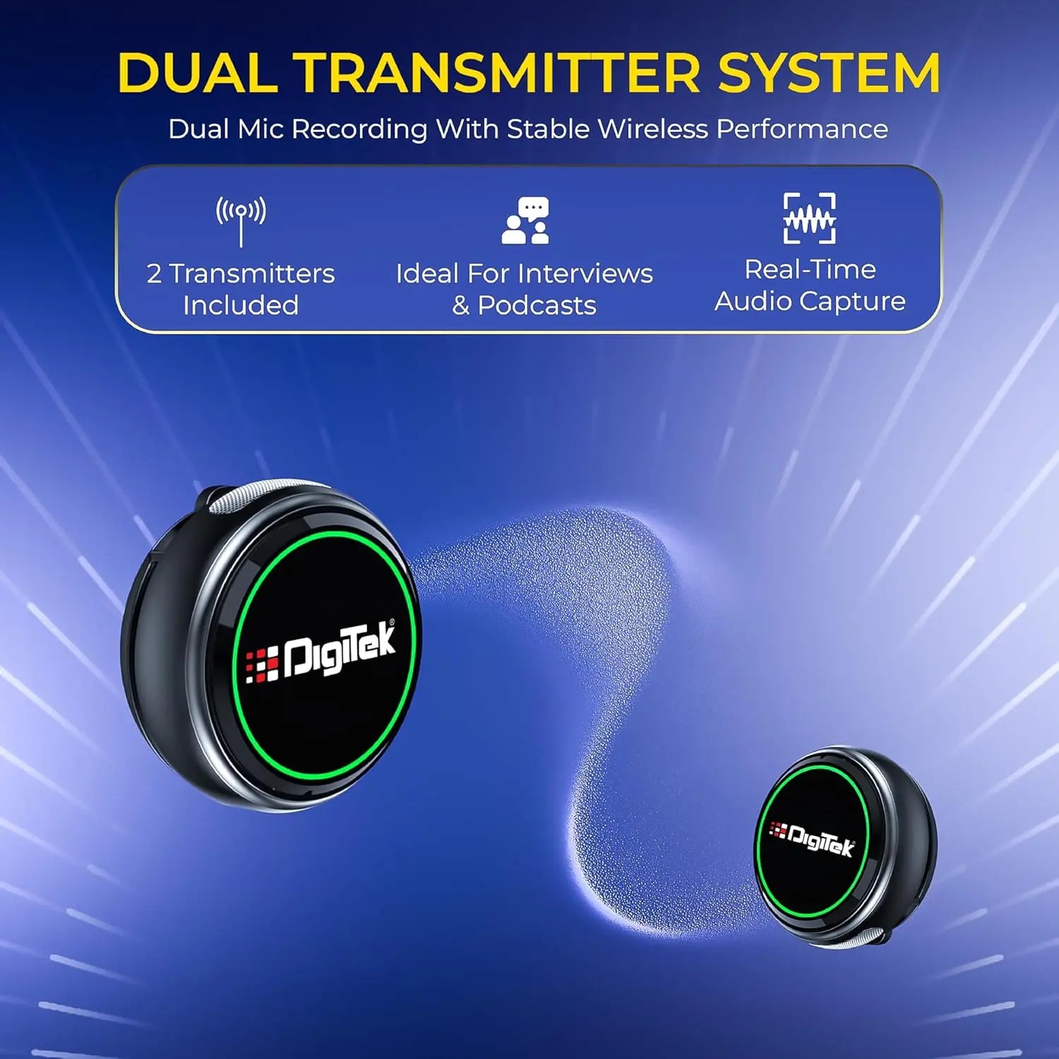 Digitek DWM 131 2 in 1 Wireless Microphone Digitek