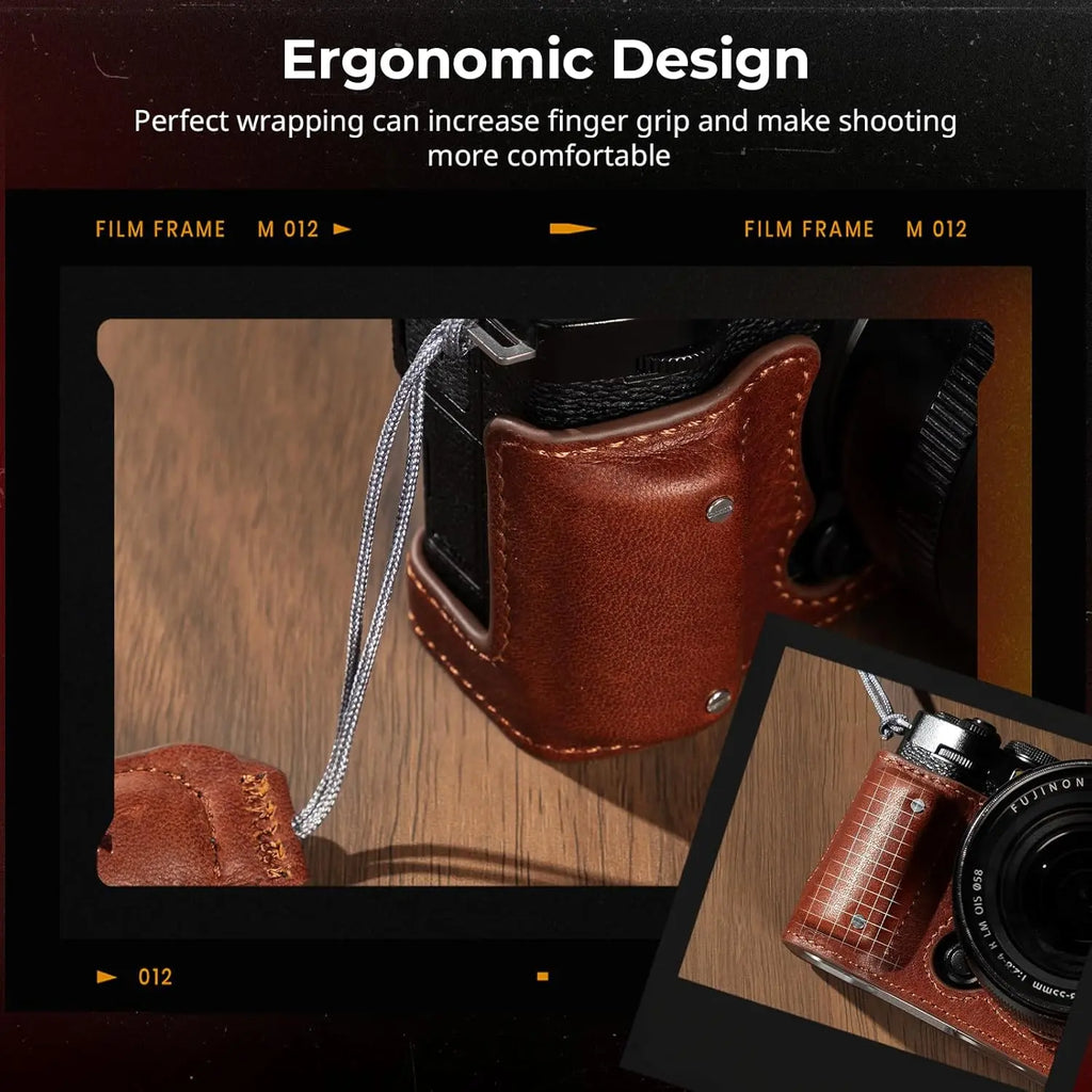 SmallRig X M5 Leather Half Case Kit for FUJIFILM X M5 Brown 4880 SMALLRIG