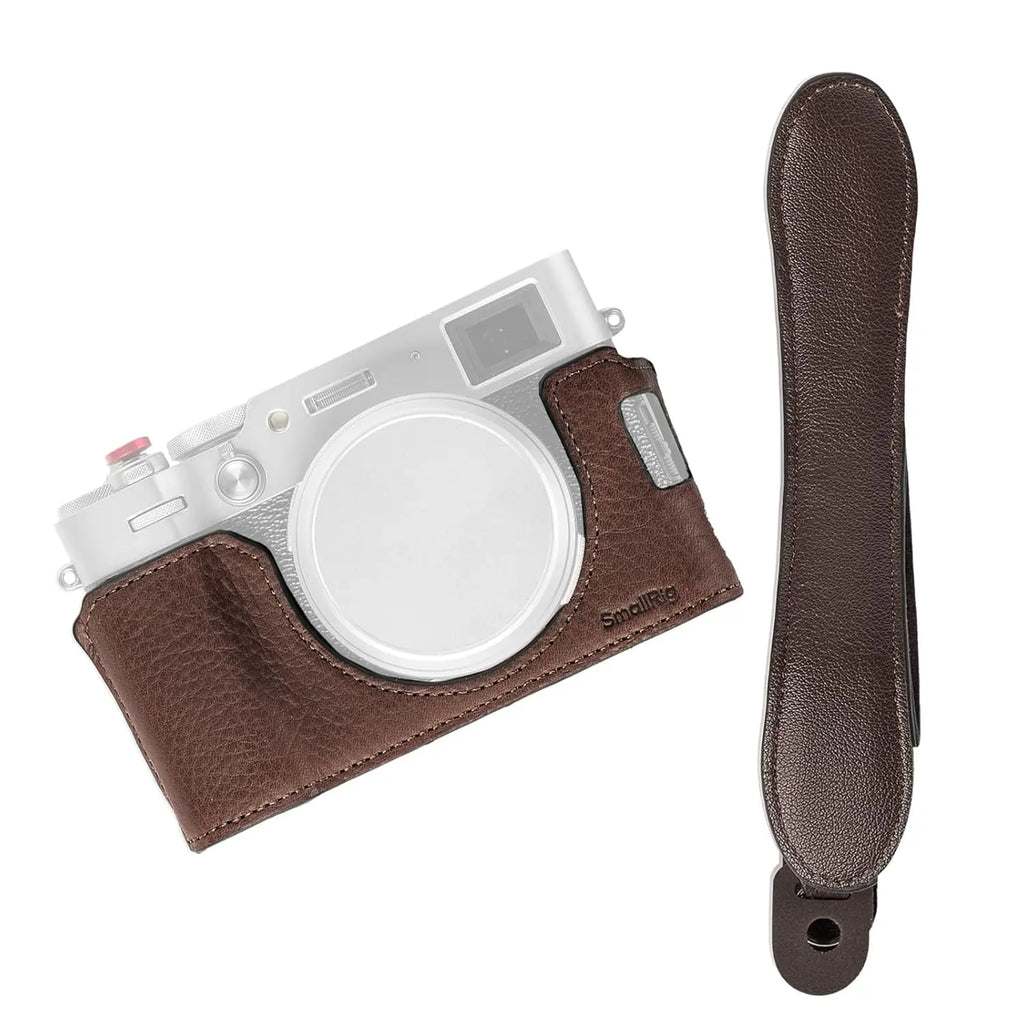 SmallRig Brown Leather Half Case Kit with Shoulder Strap 4699 SMALLRIG