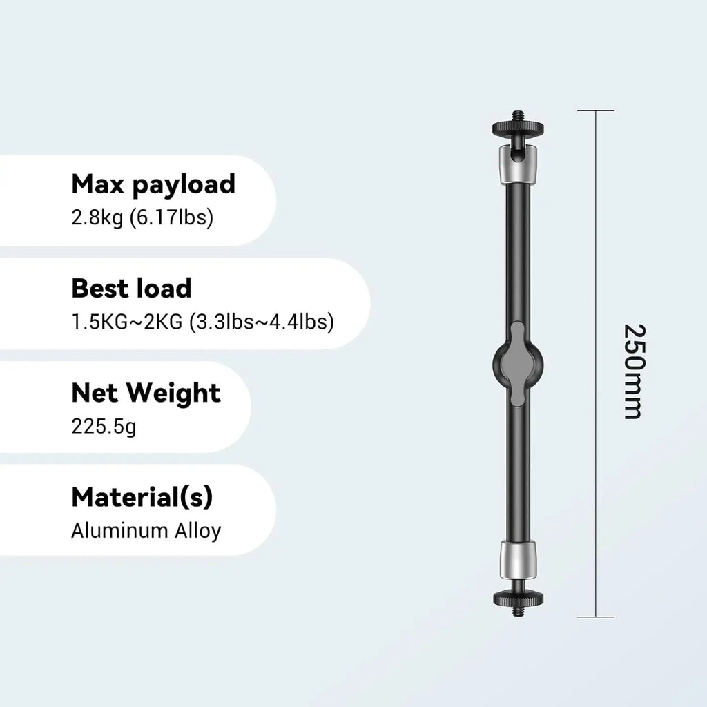 SmallRig Adjustable Articulating Magic Arm 9 point 8 Inch with Dual 1 by 4 Screw 2066B SMALLRIG