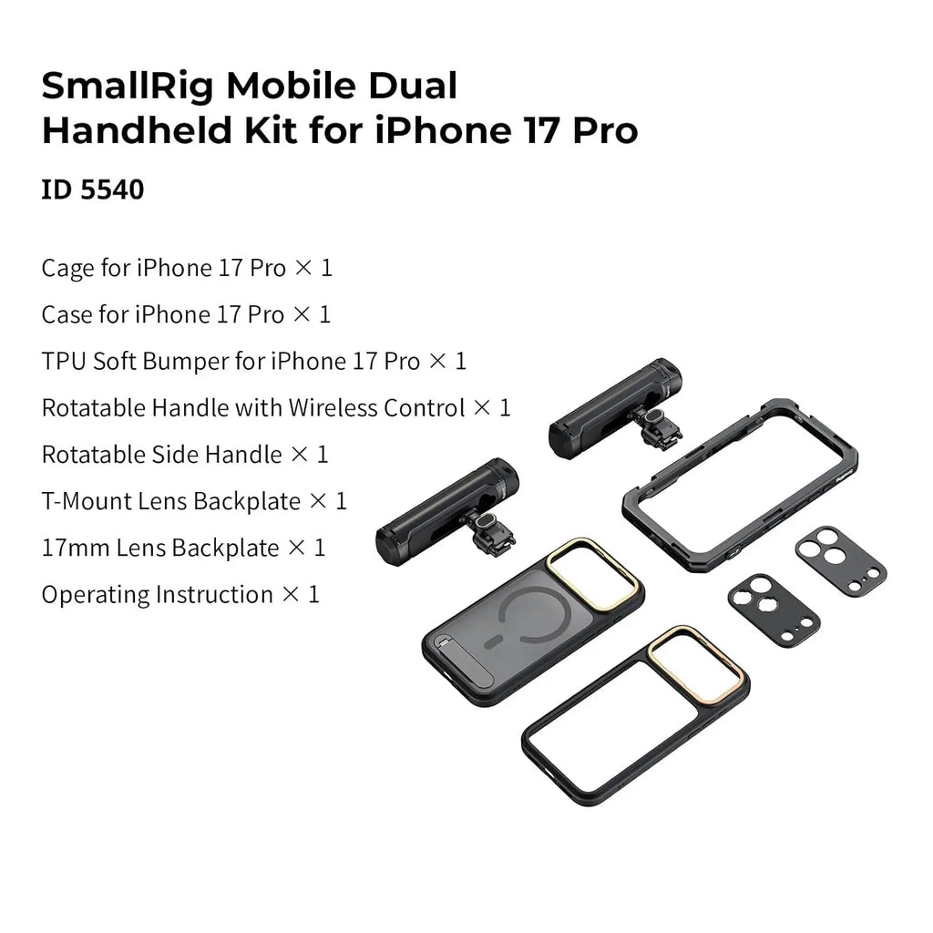 SmallRig Mobile Dual Handheld Kit for iPhone 17 Pro 5540 SMALLRIG