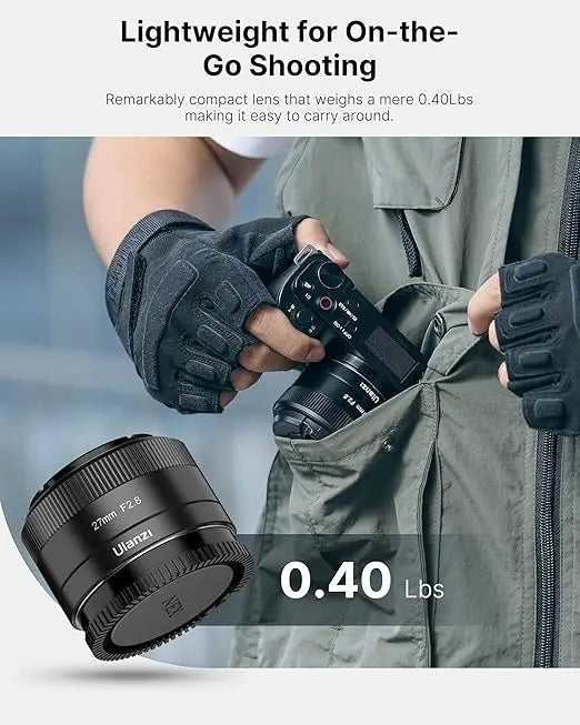 Ulanzi CL02 APS-C FE 27mm f/2.8-16 Autofocus Lens Compact Wide Lens for Sony Mirrorless Cameras (Black, 62ÃƒÆ’Ã†â€™Ãƒâ€ Ã¢â‚¬â„¢ÃƒÆ’Ã¢â‚¬Â ÃƒÂ¢Ã¢â€šÂ¬Ã¢â€žÂ¢Ã‚Â¢ÃƒÆ’Ã†â€™Ãƒâ€ Ã¢â‚¬â„¢Â¢ÃƒÆ’Ã†â€™Ãƒâ€šÃ‚Â¢ÃƒÆ’Ã‚Â¢ÃƒÂ¢Ã¢â€šÂ¬Ã…Â¡Ãƒâ€šÃ‚Â¬ÃƒÆ’Ã¢â‚¬Â¦Ãƒâ€šÃ‚Â¡Ã‚Â¬ÃƒÆ’Ã†â€™Ãƒâ€ Ã¢â‚¬â„¢Â¢ÃƒÆ’Ã†â€™Ãƒâ€šÃ‚Â¢ÃƒÆ’Ã‚Â¢ÃƒÂ¢Ã¢â‚¬Å¡Ã‚Â¬Ãƒâ€¦Ã‚Â¡Â¬Ã‚Â43 mm) Ulanzi