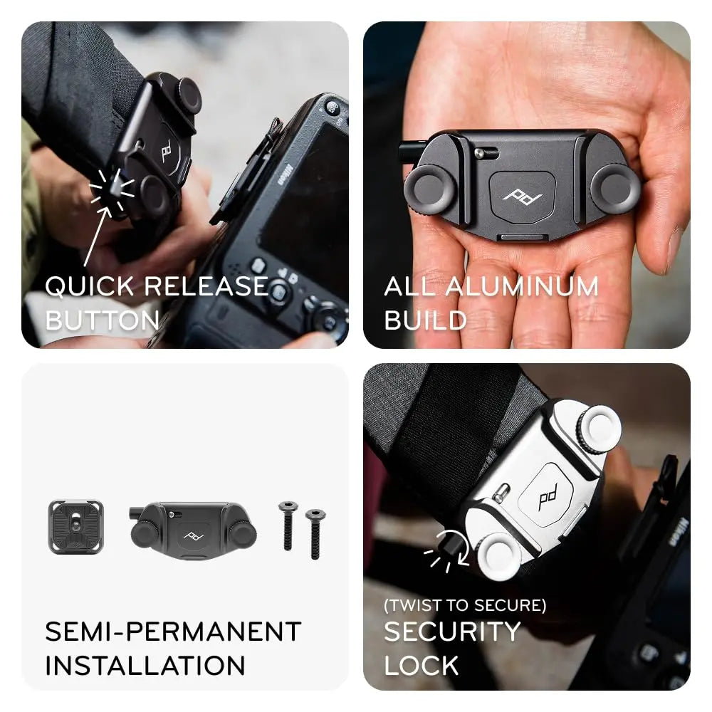 Peak Design Capture Camera Clip V3 â€“ Silver Peak Design