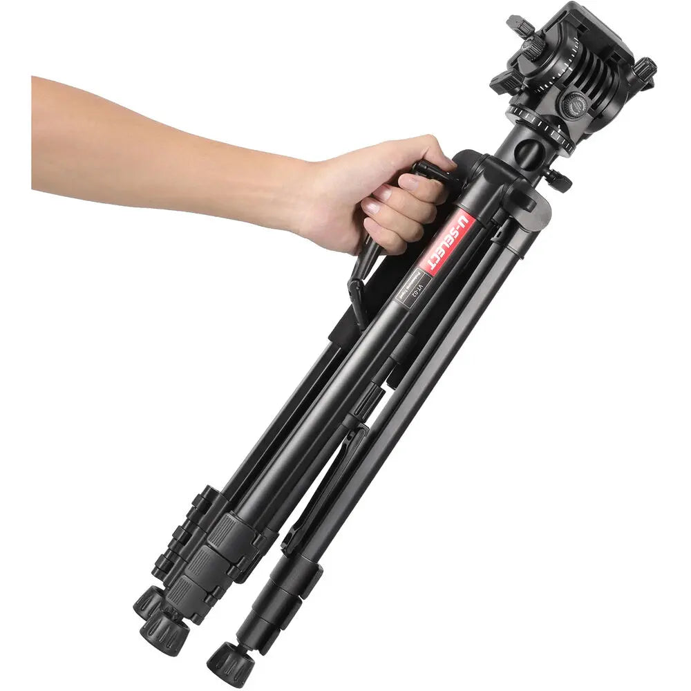 Ulanzi VT02 Heavy Duty Camera Video Tripod with Fluid Head for DSLR & Camcorder Ulanzi