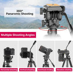 Ulanzi VT02 Heavy Duty Camera Video Tripod with Fluid Head for DSLR & Camcorder Ulanzi