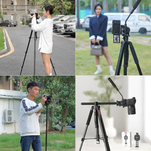 Ulanzi VT02 Heavy Duty Camera Video Tripod with Fluid Head for DSLR & Camcorder Ulanzi