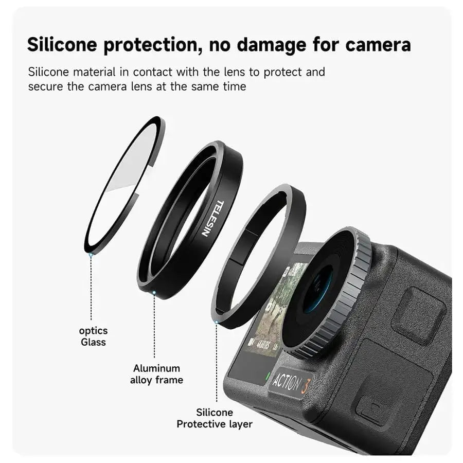 TEKTONIC Camera nd filter Set for Action 5 Pro/4/3 ND & CPL Lens Filters Kit TEKTONIC