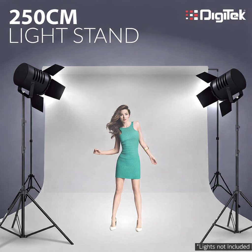 DIGITEK DLS-9FT Aluminum Light Stand for Studio Lighting