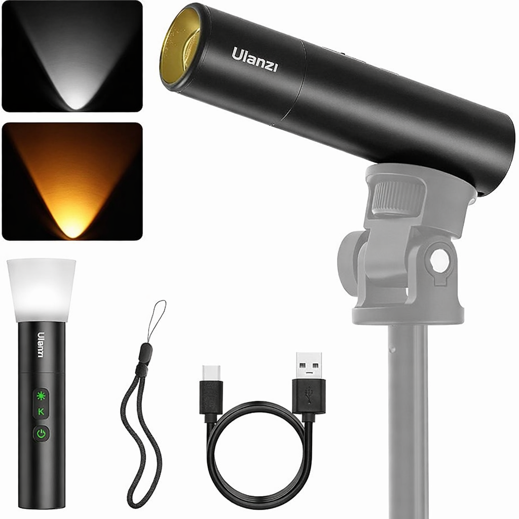 Ulanzi LM07 Zoomable Bi-Color Photography Torch Light
