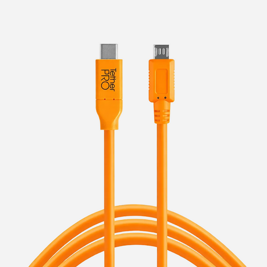Tether Tools TetherPro USB-C to Micro-USB 5-Pin Cable 15ft