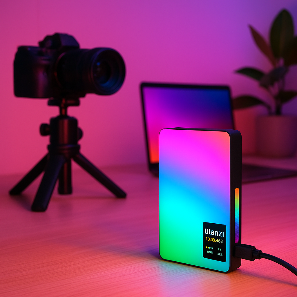 Ulanzi VL120 RGB LED Video Light with Diffuser