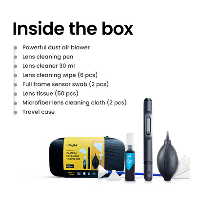 Digitek DCK-004 Professional 8-in-1 Camera Cleaning Travel Kit
