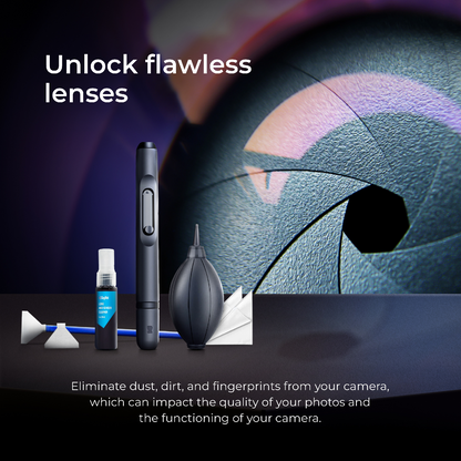 Digitek DCK-004 Professional 8-in-1 Camera Cleaning Travel Kit