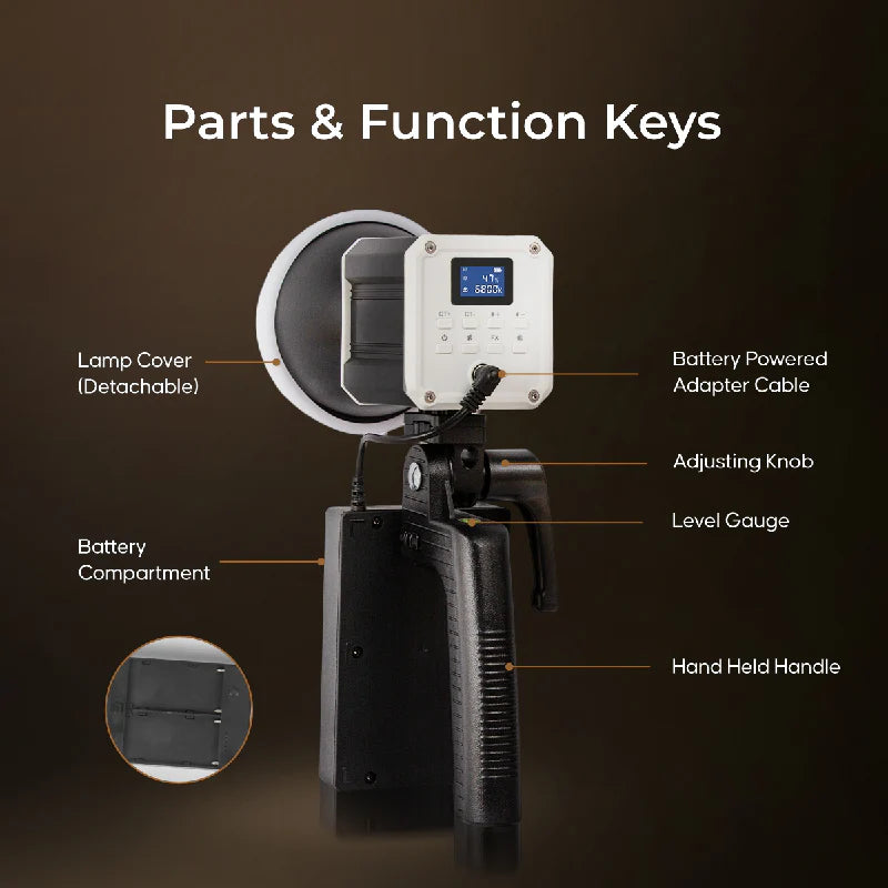 Digitek DCL 60WBC Bi-Color LED Video Light with Remote