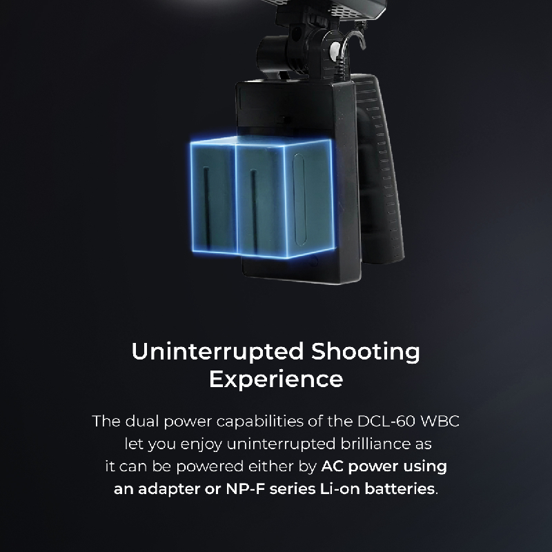 Digitek DCL 60WBC Bi-Color LED Video Light with Remote