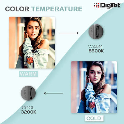 Digitek LED D520B Bi-Color Video Light with Barndoors